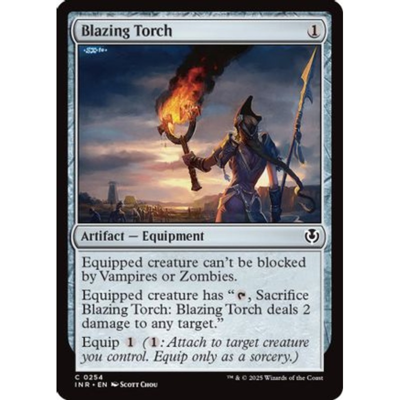 Blazing Torch (INR-254) – Innistrad Remastered Foil [Common]