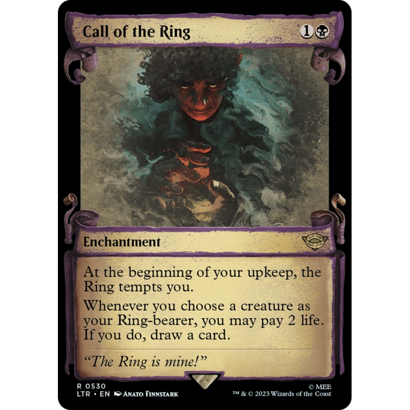 Call of the Ring (LTR-530) – The Lord of the Rings: Tales of Middle-earth: (Showcase) Scroll Foil [Rare]