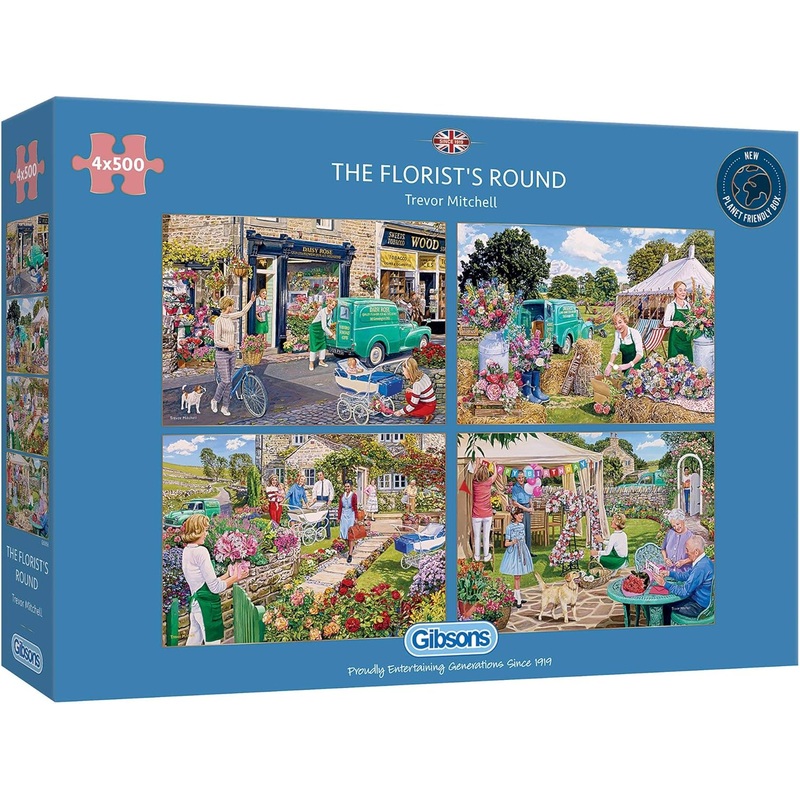 Gibsons – The Florist’s Round (4 X 500pc) Jigsaw Puzzle (2000 Pieces)