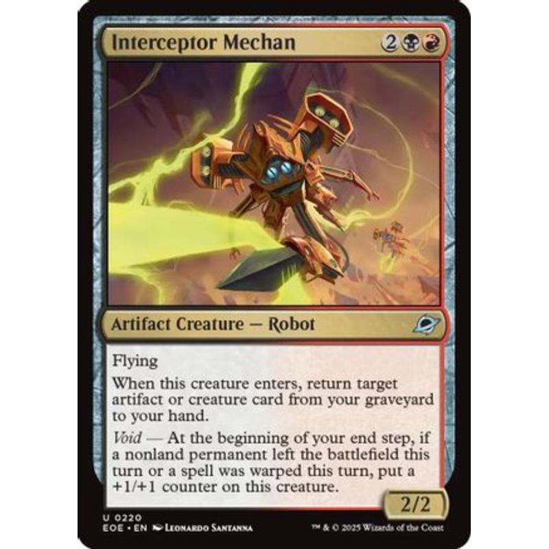 Interceptor Mechan (EOE-220) – Edge of Eternities [Uncommon] Near Mint