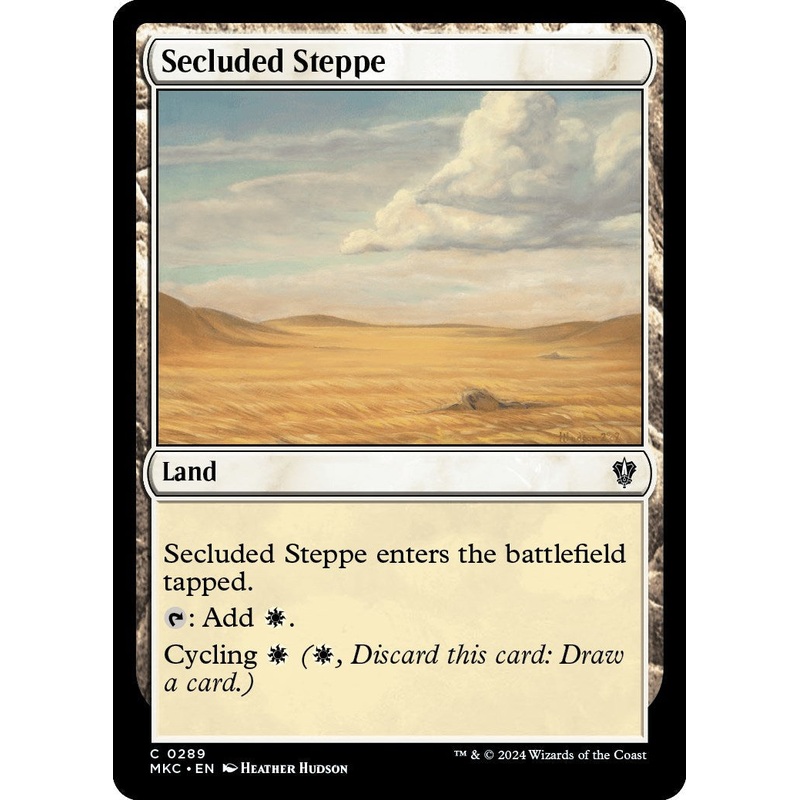 Secluded Steppe (MKC-289) – Murders at Karlov Manor Commander [Common]
