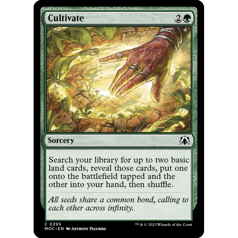 Cultivate (MOC-295) – March of the Machine Commander [Common]
