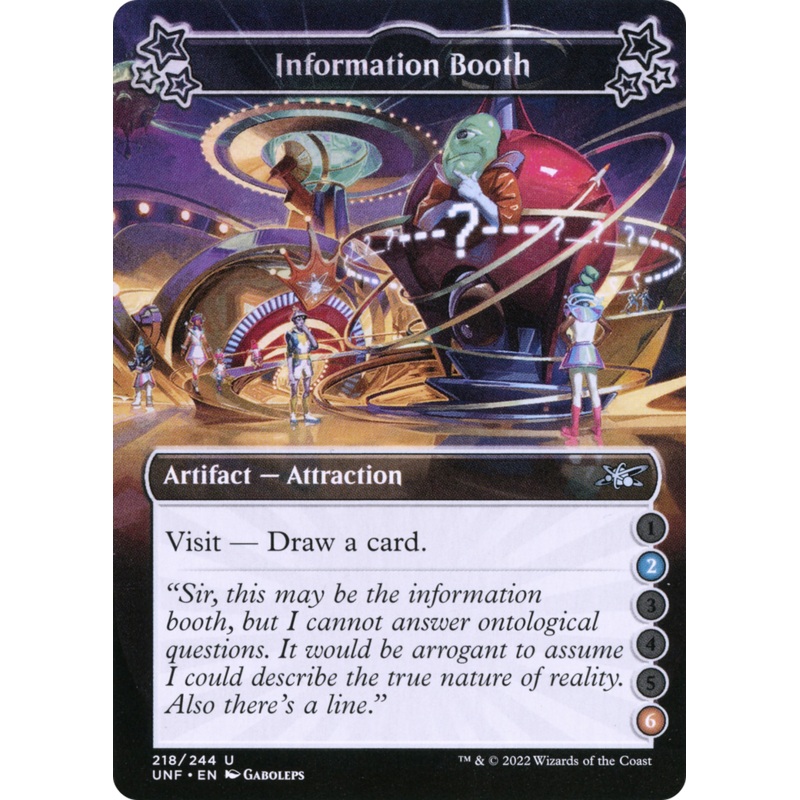 Information Booth (UNF-218A) – Unfinity Foil [Uncommon]