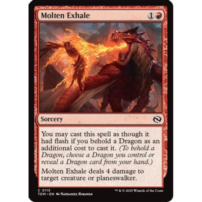 Molten Exhale (TDM-113) – Tarkir: Dragonstorm [Common]