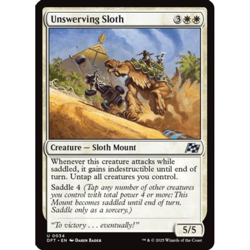 Unswerving Sloth (DFT-034) – Aetherdrift Foil [Uncommon]