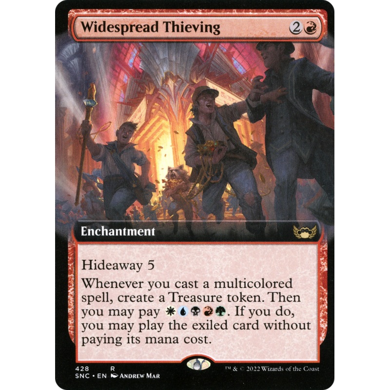 Widespread Thieving (SNC-428) – Streets of New Capenna: (Extended Art) [Rare]