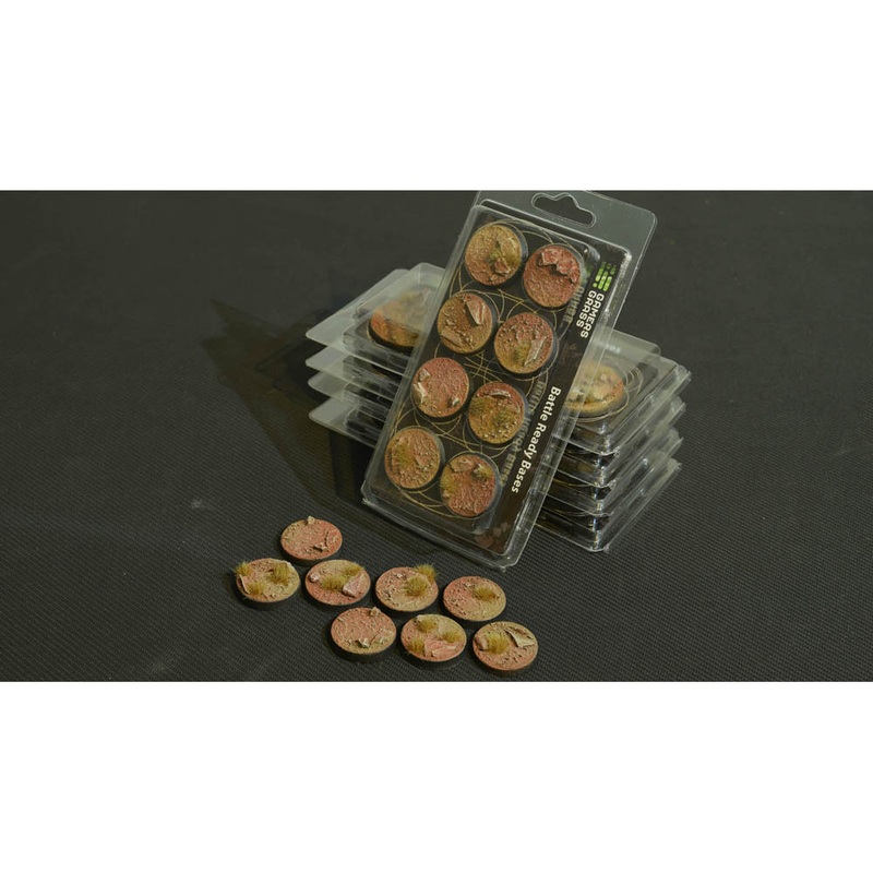 Battle Ready Bases: Badlands – Round 32mm (8)