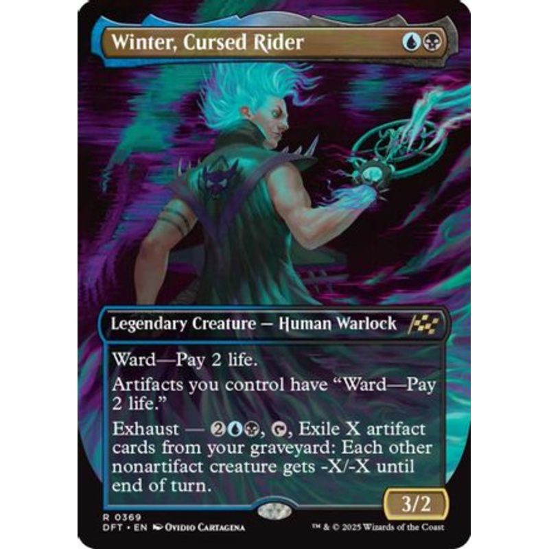 Winter, Cursed Rider (Borderless) (DFT-369) – Aetherdrift [Rare]