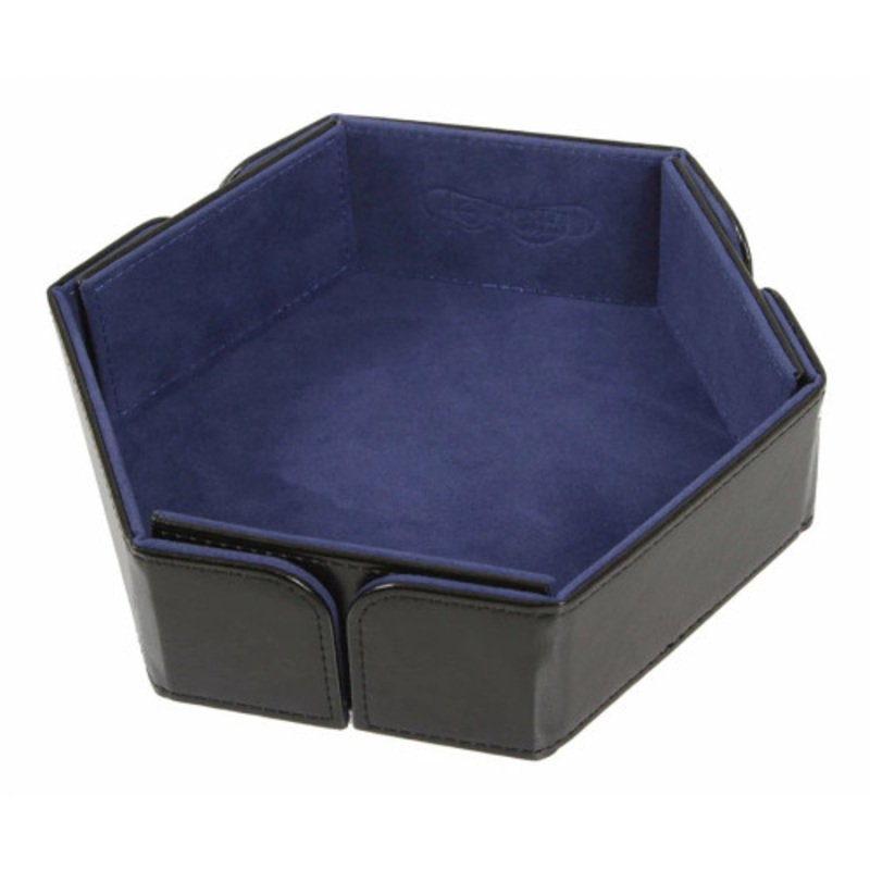 Blue Magnetic Folding Dice Tray (Hexagon)