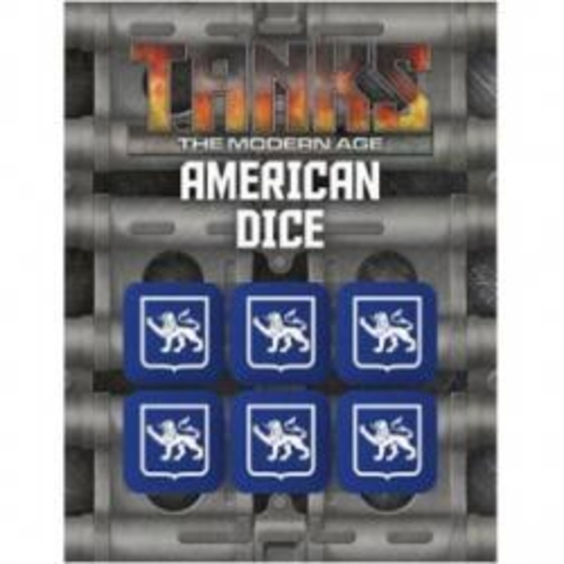 Tanks: The Modern Age – American Dice Set (6)