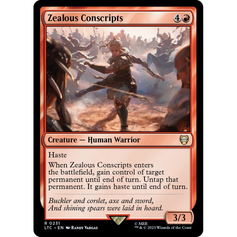 Zealous Conscripts (LTC-231) – Tales of Middle-earth Commander [Rare]