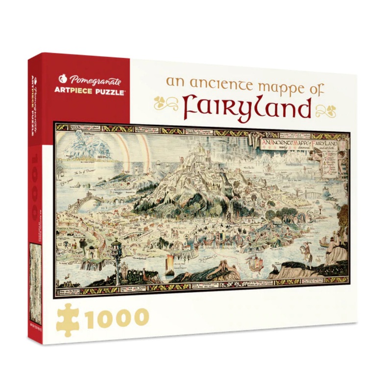 An Anciente Mappe of Fairyland by Bernard Sleigh 1000 Piece Puzzle