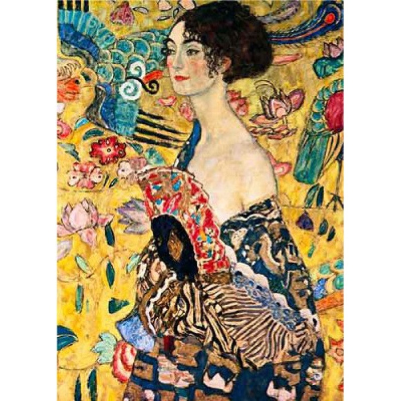 Woman with Fan by Klimt  1000 Piece Jigsaw Puzzle (Dtoys)