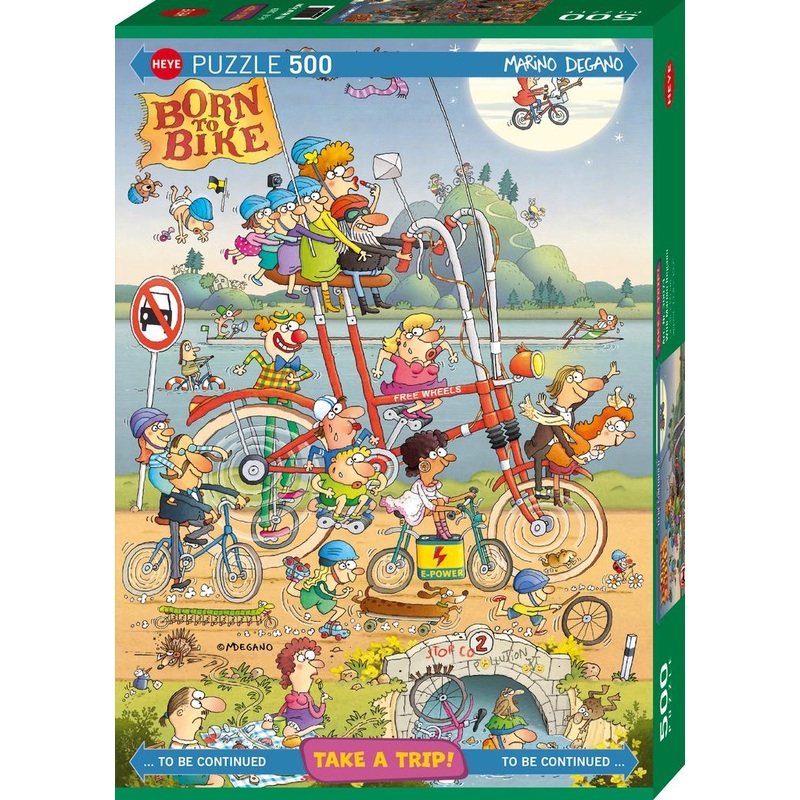 With M. Degano, Take a Trip! 500 Piece Jigsaw Puzzle by Heye