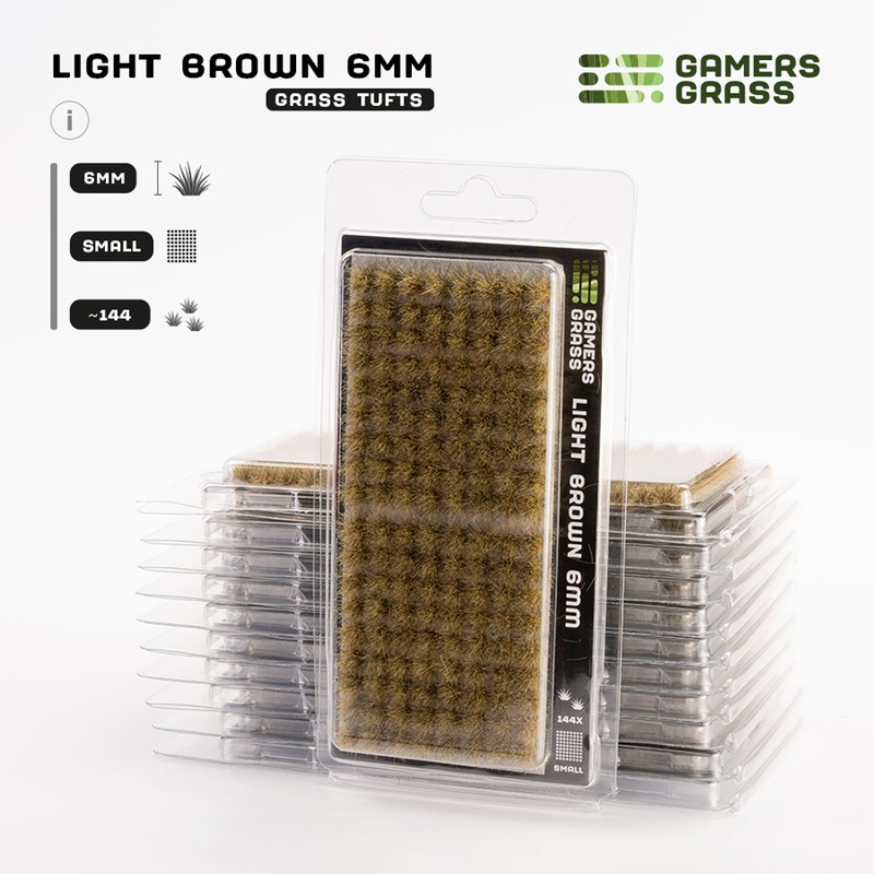 Gamers Grass Tufts: Light Brown – Small 6mm
