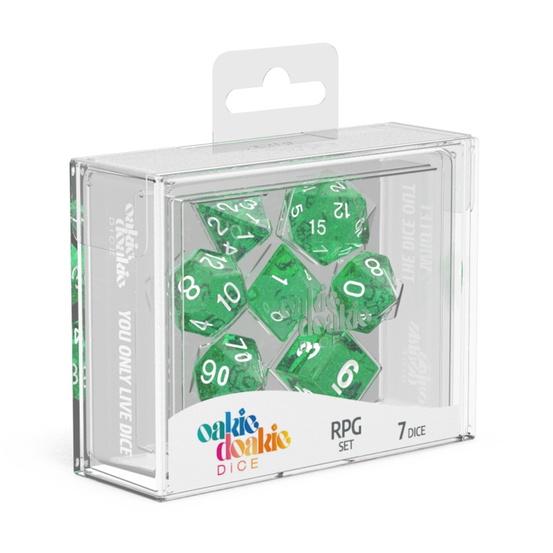 RPG Set – Speckled – Green (7 dice)