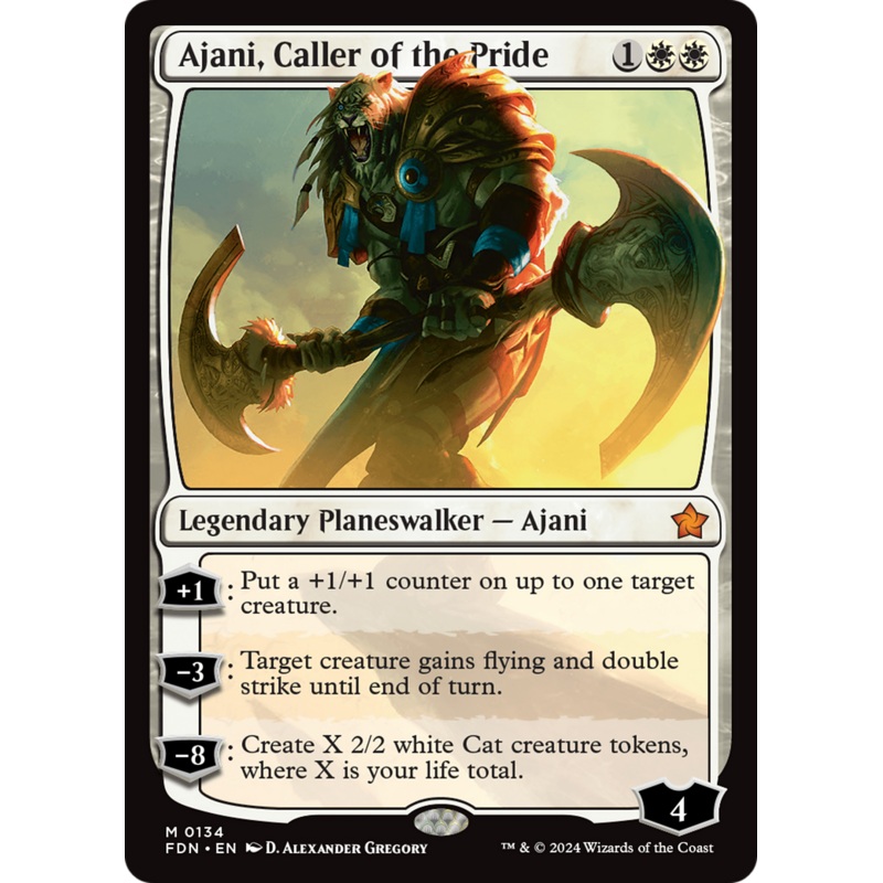 Ajani, Caller of the Pride (FDN-134) – Foundations [Mythic]