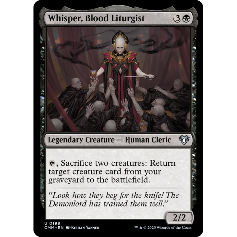 Whisper, Blood Liturgist (CMM-198) – Commander Masters [Uncommon]