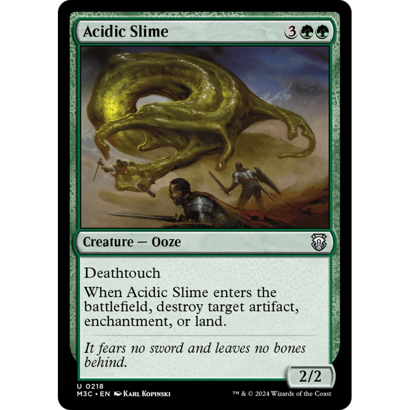 Acidic Slime (M3C-218) – Modern Horizons 3 Commander Foil [Uncommon]