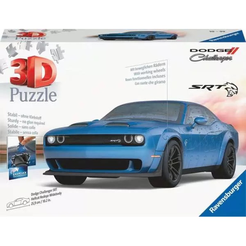 3D Dodge Challenger 108 Piece by Ravensburger