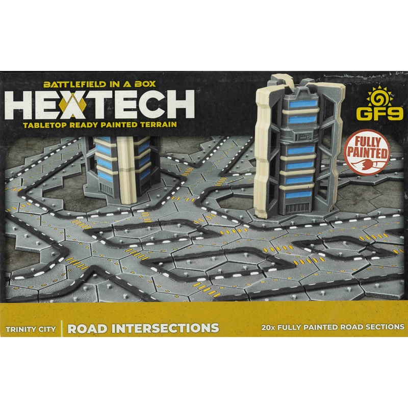 Battlefield in a Box: HexTech: Trinity City – Road Intersections (20)