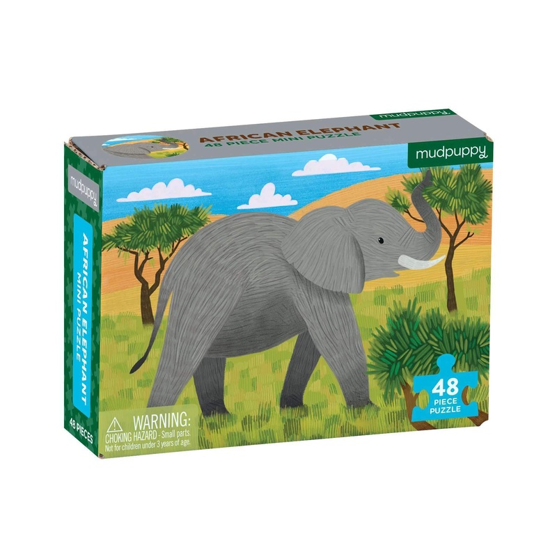African Elephant Mini Puzzle by Galison