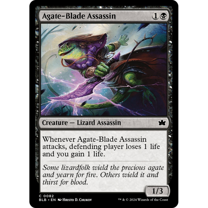 Agate-Blade Assassin (BLB-082) – Bloomburrow [Common]