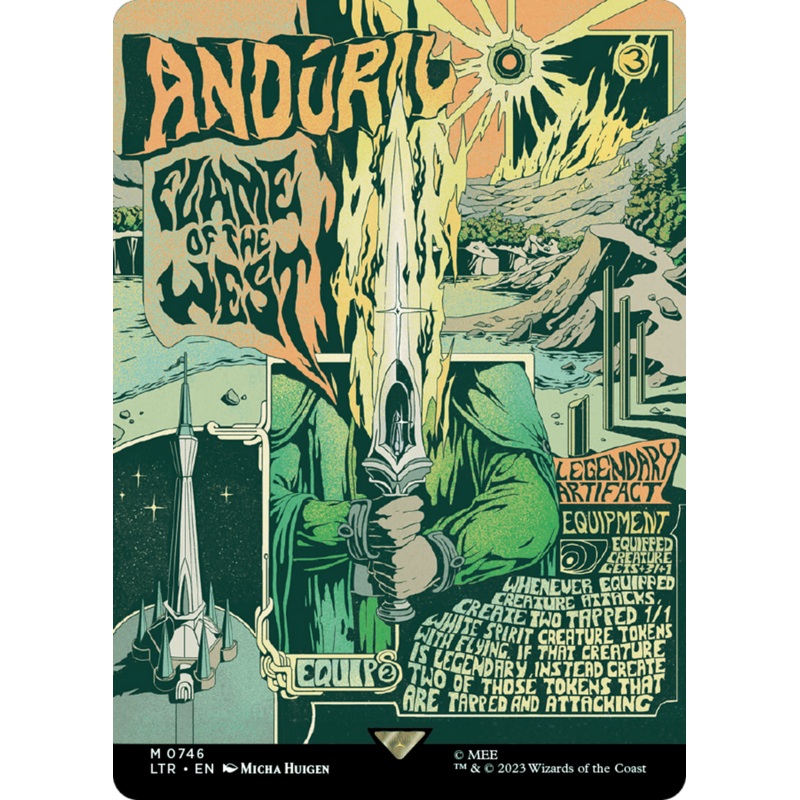 Andril, Flame of the West (LTR-746) – The Lord of the Rings: Tales of Middle-earth (Borderless) [Mythic]