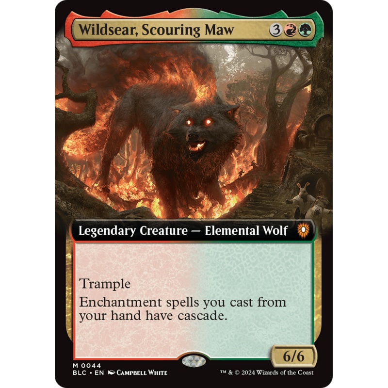 Wildsear, Scouring Maw (BLC-044) – Bloomburrow Commander Foil [Mythic]