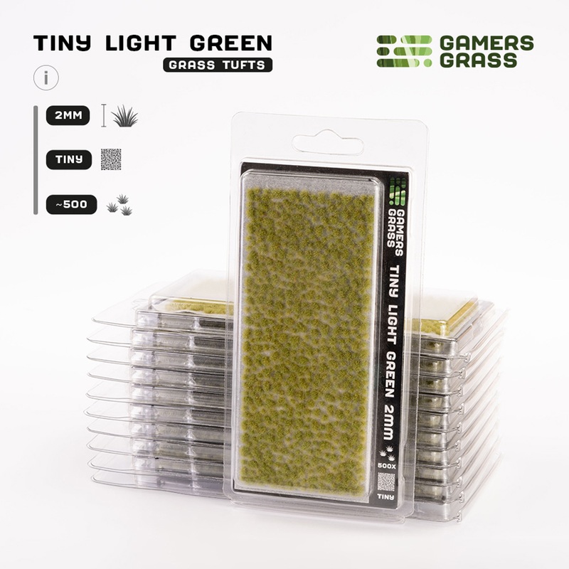 Gamers Grass Tufts: Light Green – Tiny 2mm
