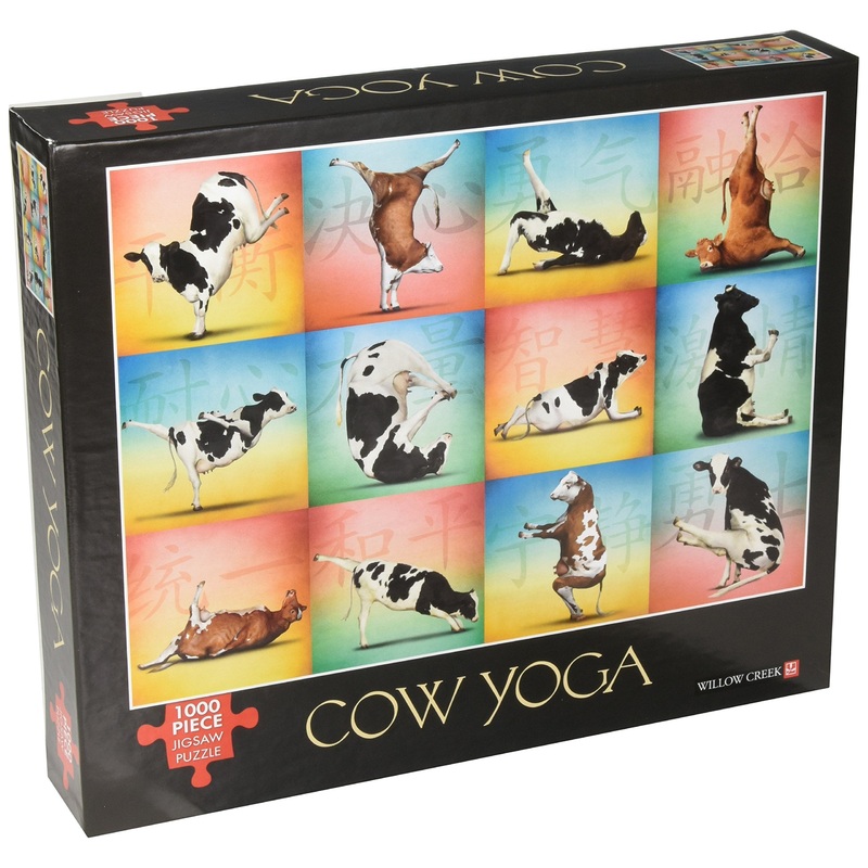 Willow Creek – Cow Yoga Jigsaw Puzzle (1000 Pieces)