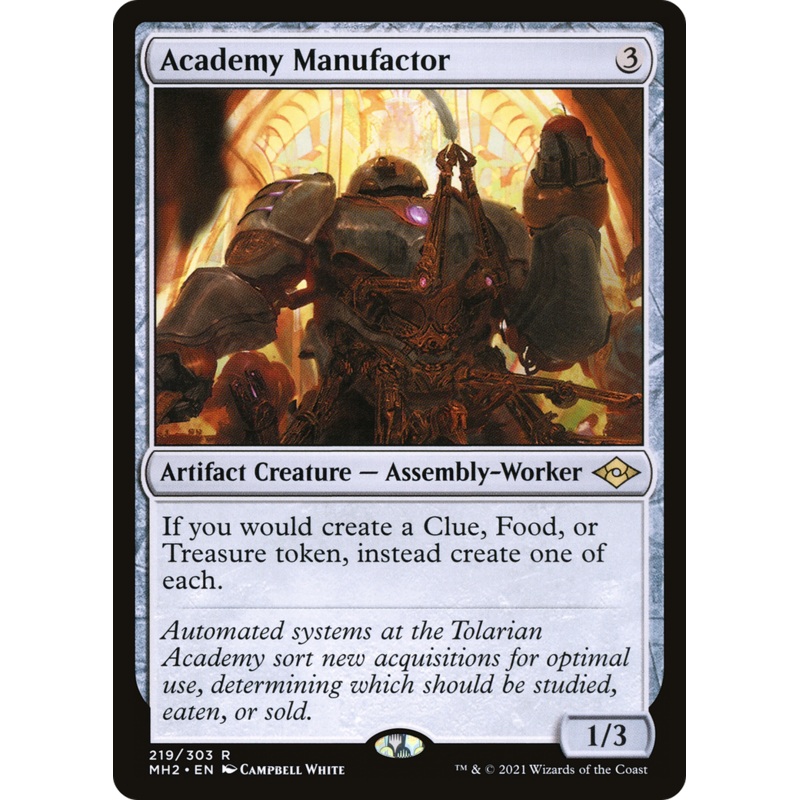Academy Manufactor (MH2-219) – Modern Horizons 2 Foil [Rare]