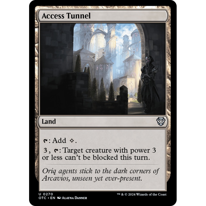 Access Tunnel (OTC-270) – Outlaws of Thunder Junction Commander [Uncommon]