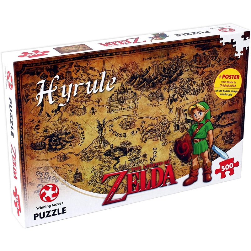 Winning Moves Legend Of Zelda Hyrule Field 500 Piece Jigsaw Puzzle