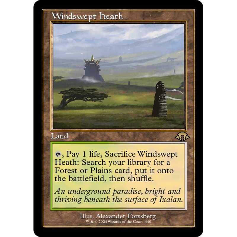 Windswept Heath (MH3-440) – Modern Horizons 3 Foil [Rare] Retro Frame