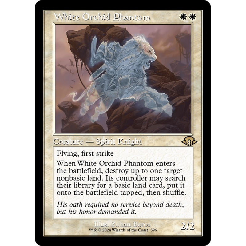 White Orchid Phantom (MH3-396) – Modern Horizons 3 Foil [Rare] Retro Frame