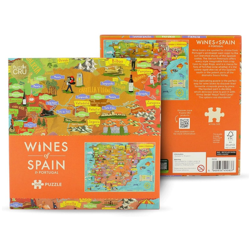 Wines Of Spain & Portugal 1000 Piece Puzzle