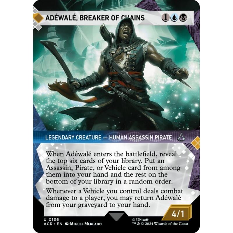 Adwal, Breaker of Chains (ACR-136) – Assassin’s Creed: (Showcase) (Borderless) Foil [Uncommon]