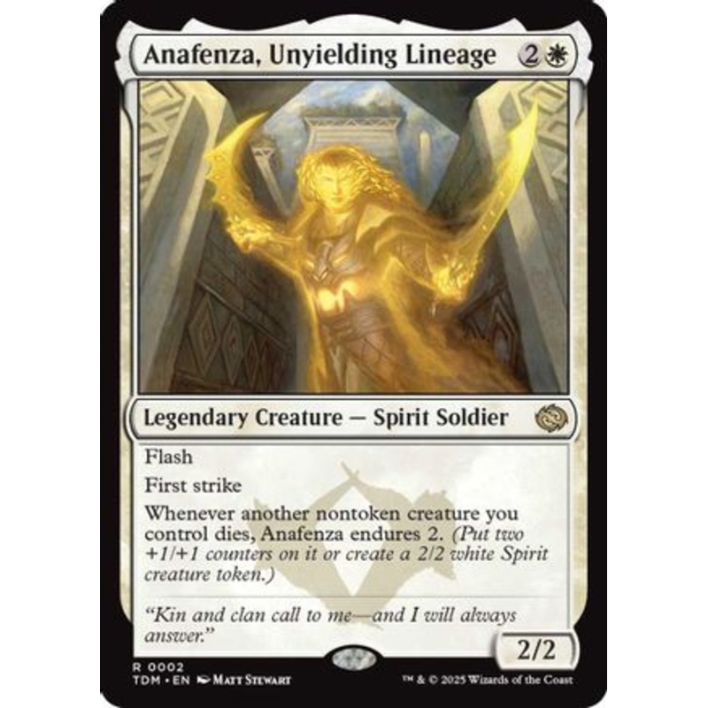 Anafenza, Unyielding Lineage (TDM-002) – Tarkir: Dragonstorm Foil [Rare]