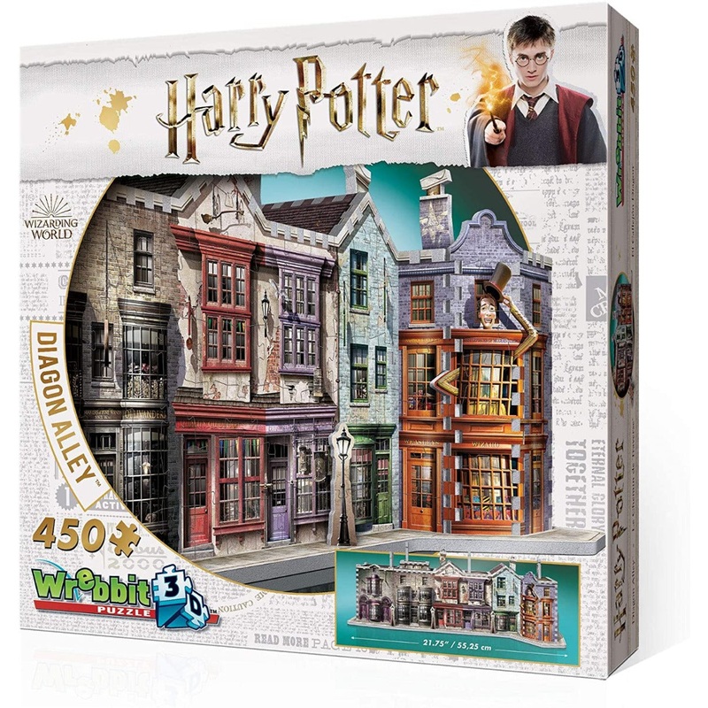WREBBIT 3D Diagon Alley 3D Jigsaw Puzzle (450 Pieces)