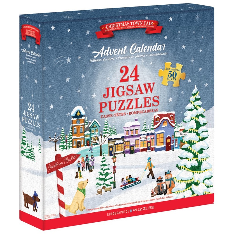 Advent Calendar: Christmas Town Fair  Jigsaw Puzzle (Eurographics)