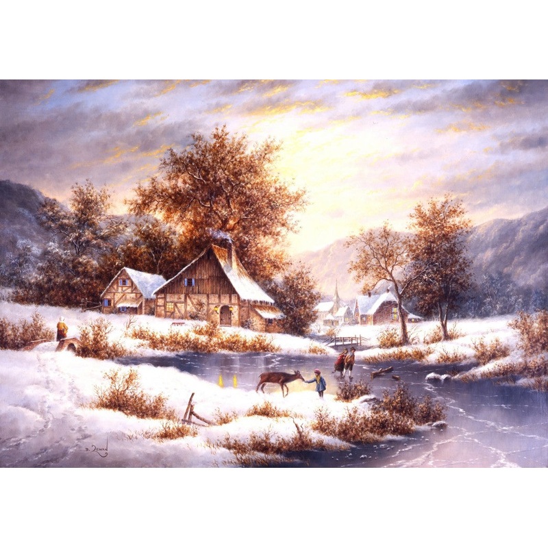Amber Sky Of Winter by Dennis Lewan  1000 Piece Jigsaw Puzzle (Grafika)