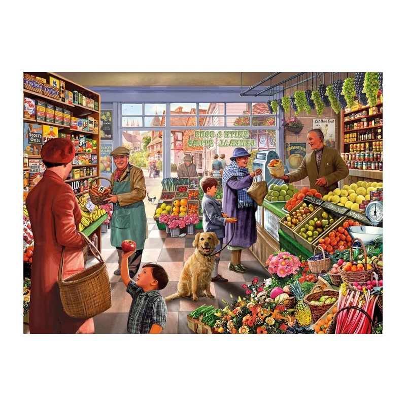 Ye Olde Greengrocer Shoppe by Steve Crisp  1000 Piece Jigsaw Puzzle (Kidicraft)