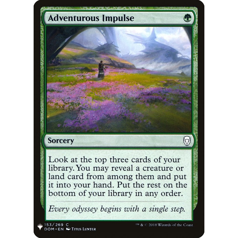 Adventurous Impulse (PLST-DOM-153) – The List [Common]