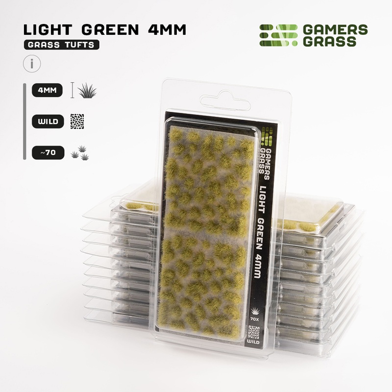 Gamers Grass Tufts: Light Green – Wild 4mm