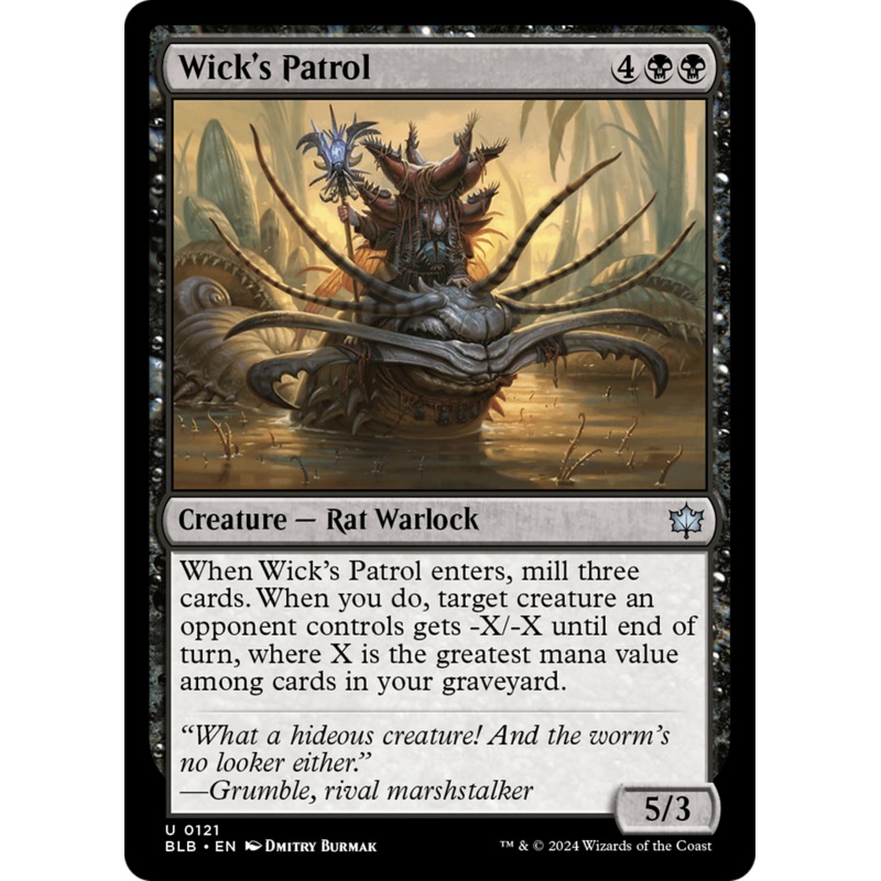 Wick’s Patrol (BLB-121) – Bloomburrow Foil [Uncommon]