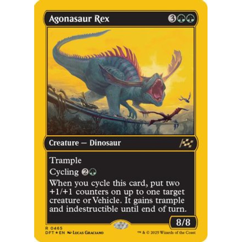 Agonasaur Rex (First-Place Foil) (DFT-465) – Aetherdrift Foil [Rare]