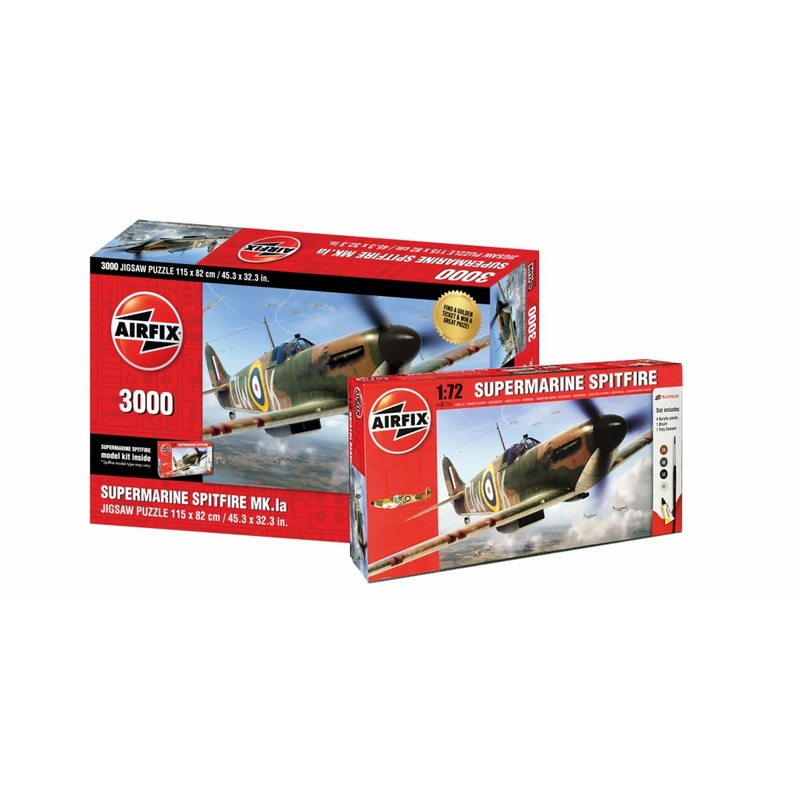 Airfix Supermarine Spitfire Mk.Ia  3000 Piece Jigsaw Puzzle (Kidicraft)