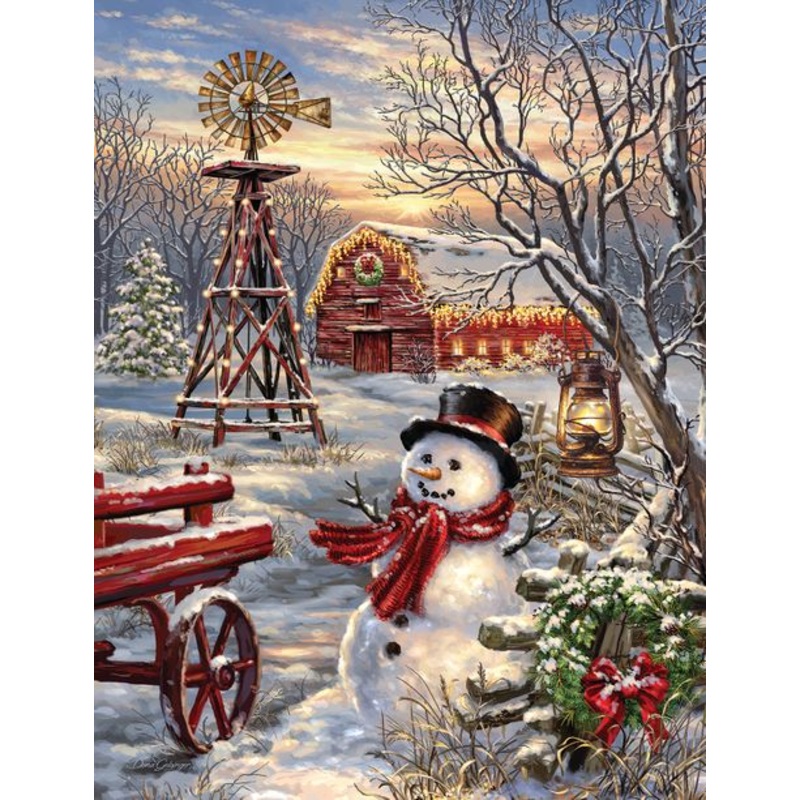 Winter Windmill 500 Piece Jigsaw Puzzle by Springbok