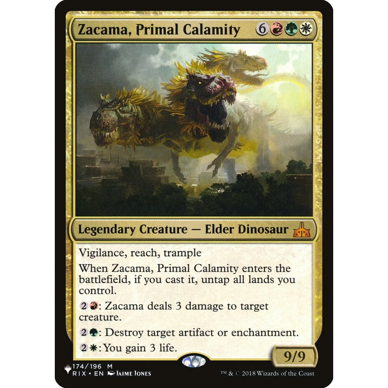 Zacama, Primal Calamity (PLST-RIX-174) – The List [Mythic]
